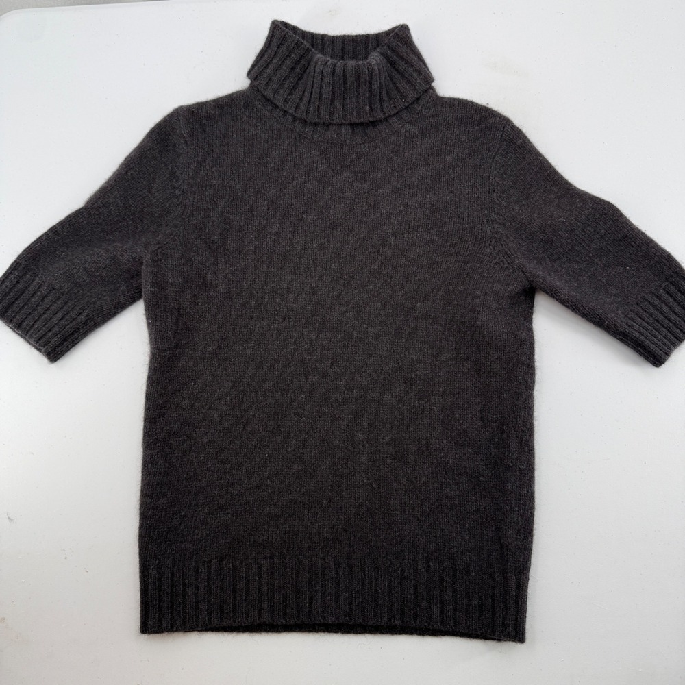 Lauren Ralph Lauren Turtleneck Sweater Women Small Charcoal Gray Cashmere Wool